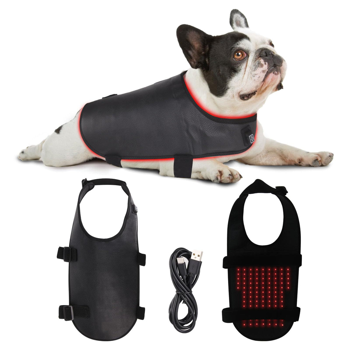 Arnés Térmico para Perros con Terapia de Luz Roja e Infrarrojos